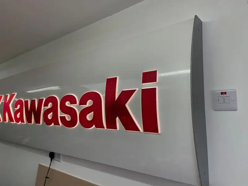 c1990 Kawasaki Outdoor Dealer Sign-Sold
