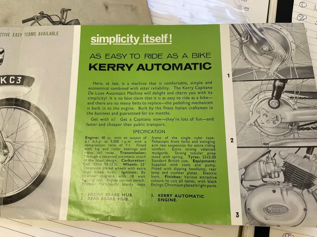 1963 Kerry Capitano De-Luxe 48cc-Sold