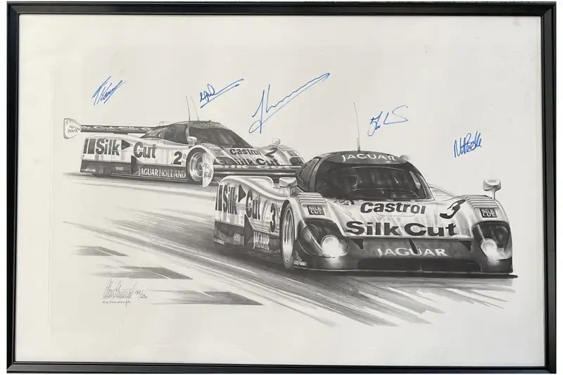 Jaguar First and Second at Le Mans in 1990-Sold