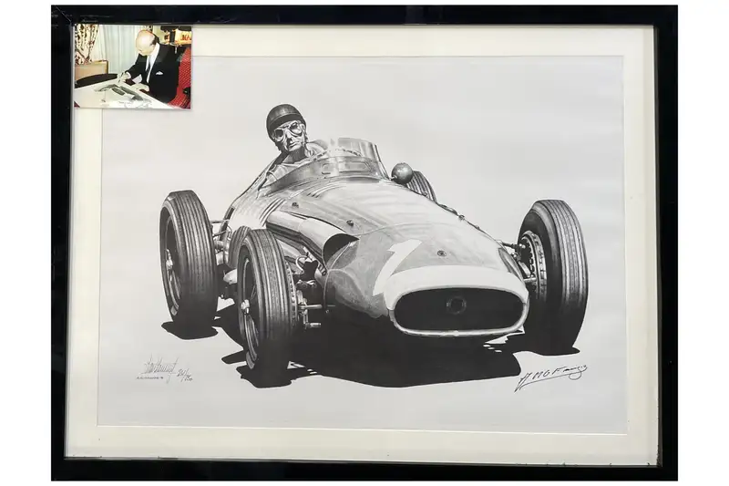 'My Greatest Race.' Juan Manuel Fangio Maserati 1957 German -Sold