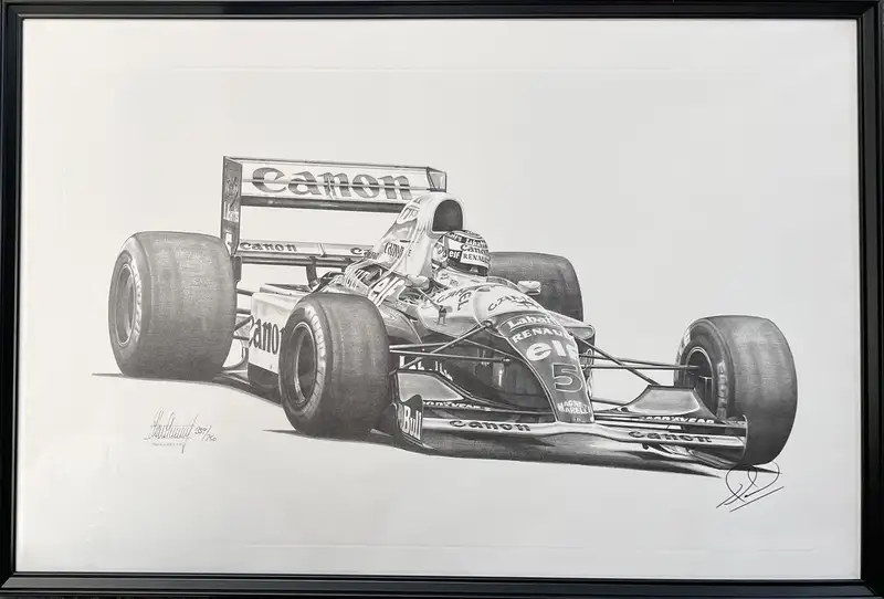 Red 5 and Nigel Mansell Limited Edition Alan Stammers Print-Sold