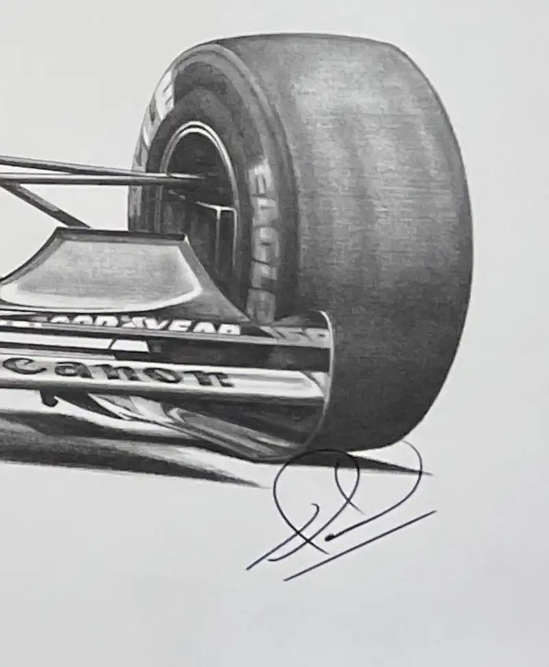 Red 5 and Nigel Mansell Limited Edition Alan Stammers Print-Sold