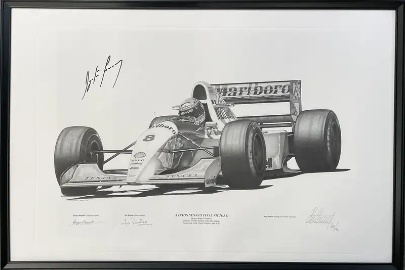 Iconic Auctioneers | Ayrton Senna's Final Victory-Sold