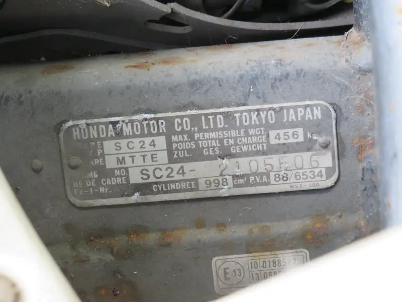 1990 Honda CBR1000FL 998cc-Sold