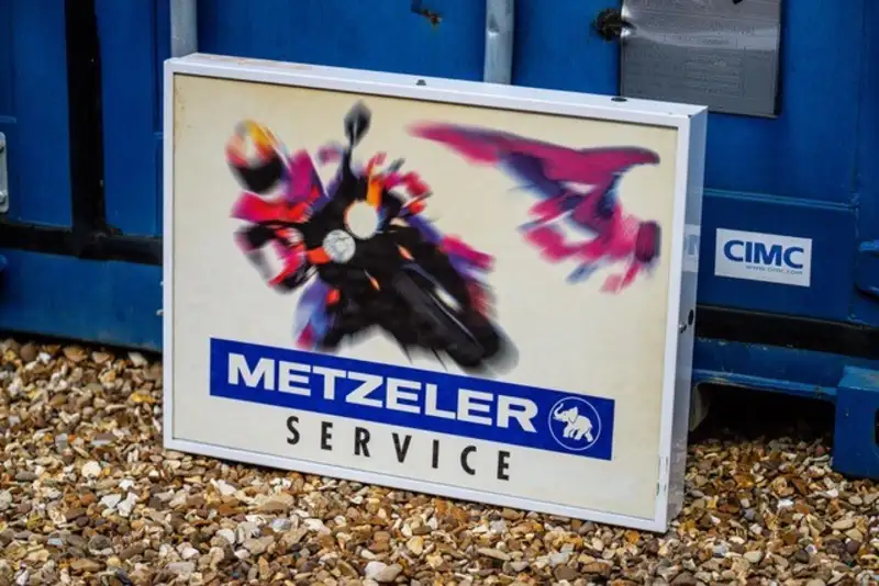 Illuminated Metzler Tyre Sign-For Sale