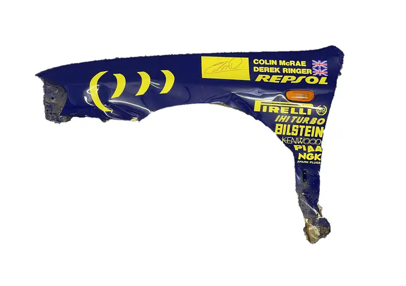 Rallied, Crashed and McRae-Signed Subaru Front Wing-Sold