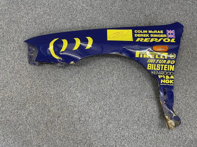 Rallied, Crashed and McRae-Signed Subaru Front Wing-Sold