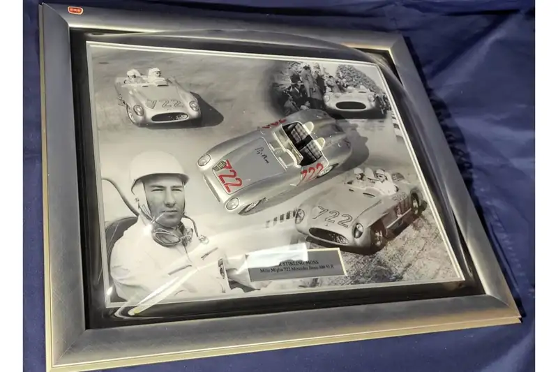 Sir Stirling Moss-Signed Mille Miglia Tribute Composition In-Sold