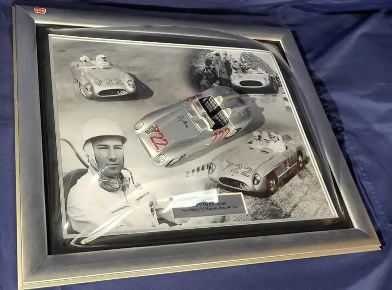 Sir Stirling Moss-Signed Mille Miglia Tribute Composition In-Sold