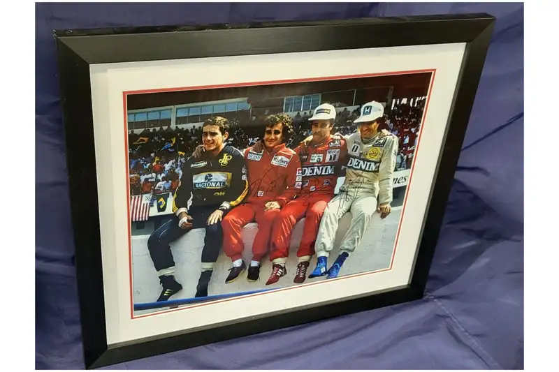 'Champions Wall' Four Formula 1 World Champions Sharing Time-Sold