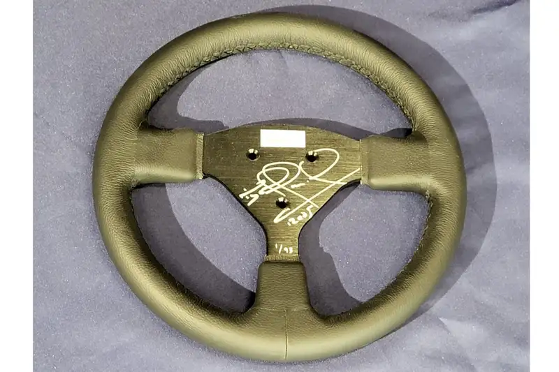 Nigel Mansell CBE Signed Replica Steering Wheel-Sold