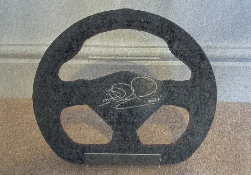 Nigel Mansell CBE Signed Replica Steering Wheel-Sold