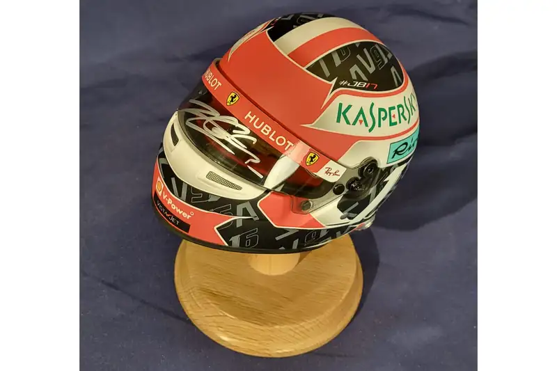 Charles Leclerc Signed Half Scale Helmet-Sold