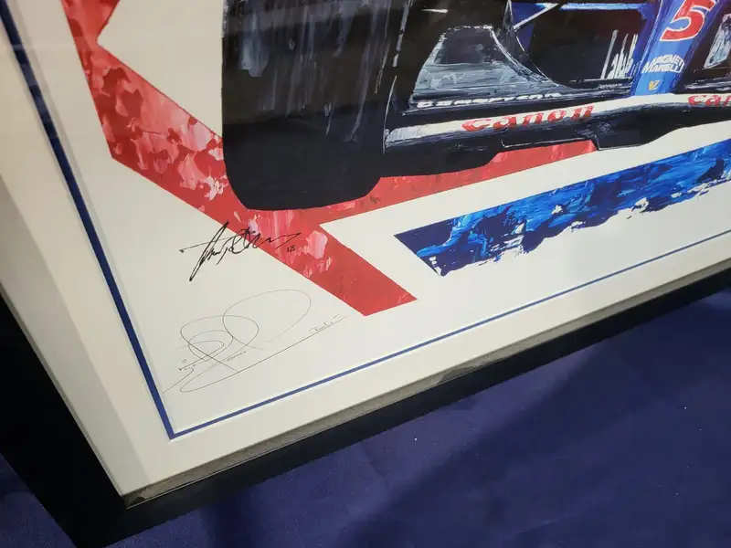 Limited Edition Nigel Mansell CBE Signed Print by David John-Sold