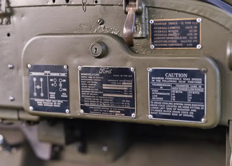 1943 Ford GPW 'Willys' Jeep-Sold