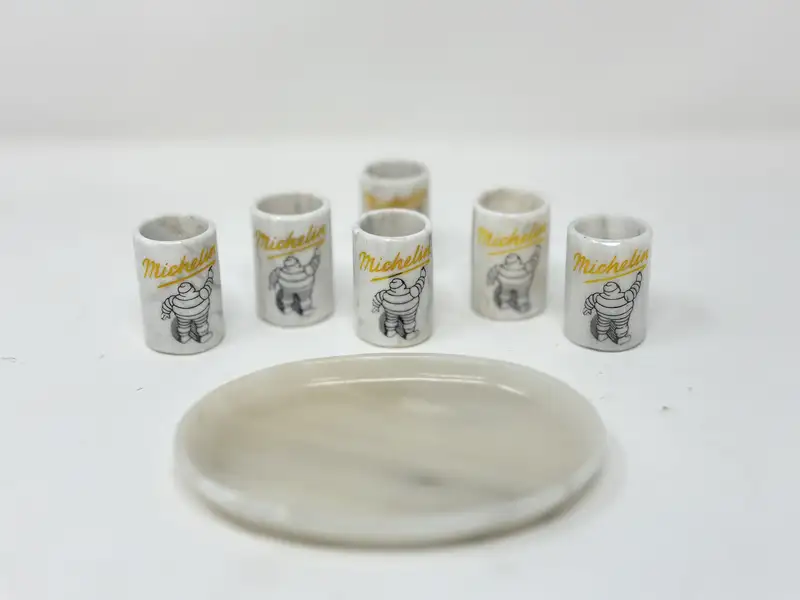 Michelin Tyres Set of Six Shot Beakers-Sold