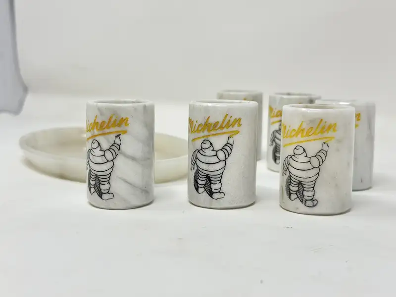 Michelin Tyres Set of Six Shot Beakers-Sold