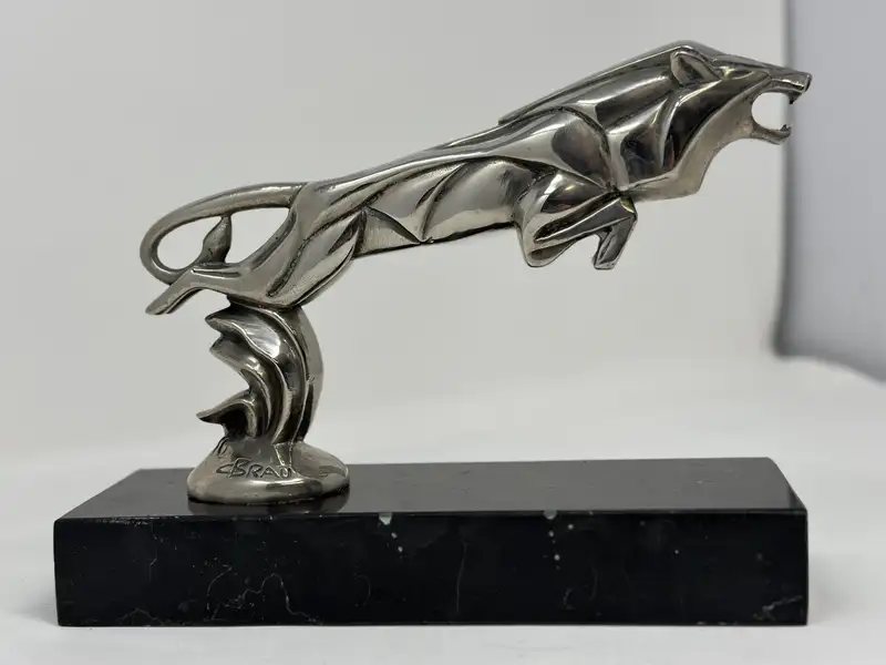 c.1920 Casimir Bray 'Leaping Lion' Mascot-Sold