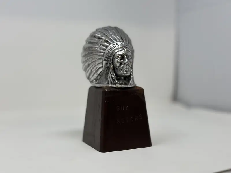 Guy Motors Limited Red Indian Head Mascot-Sold