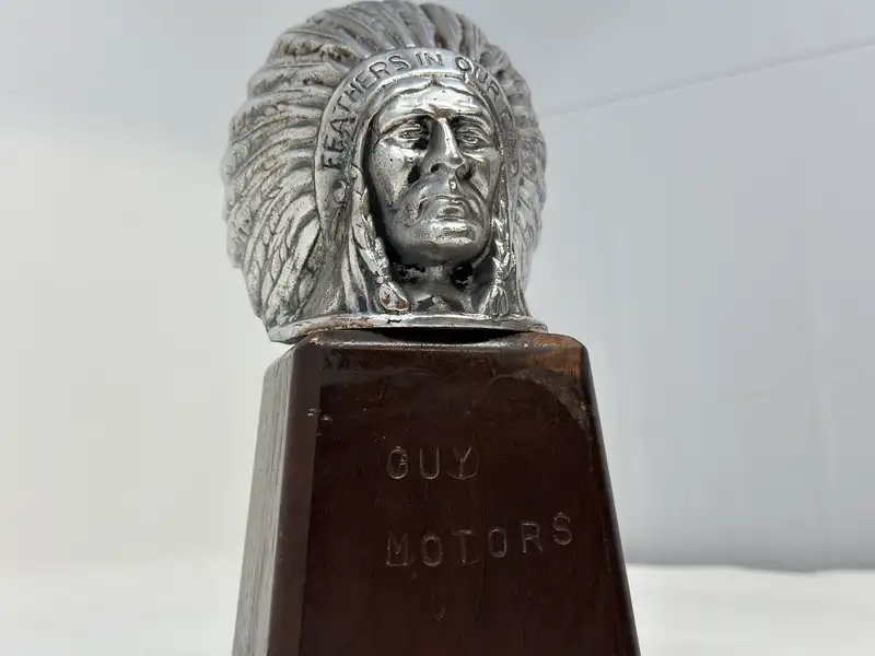Guy Motors Limited Red Indian Head Mascot-Sold