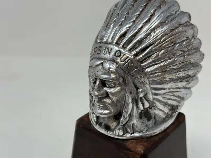 Guy Motors Limited Red Indian Head Mascot-Sold