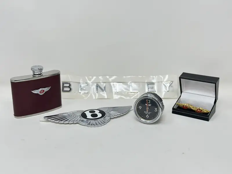 Bentley Front and Rear Badges and Time Clock-Sold
