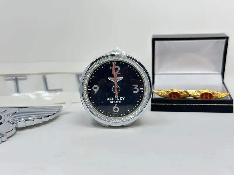 Bentley Front and Rear Badges and Time Clock-Sold