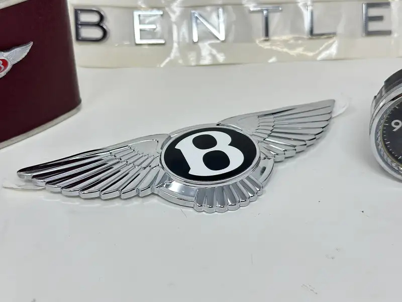 Bentley Front and Rear Badges and Time Clock-Sold