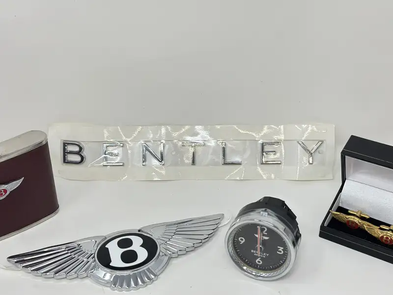 Bentley Front and Rear Badges and Time Clock-Sold