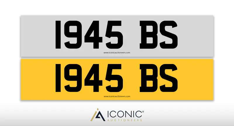 Registration Number 1945 BS-Sold
