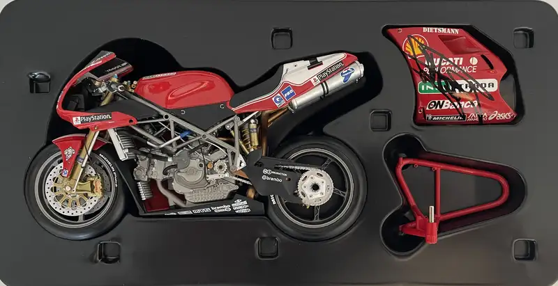 A Collection of 10 1:12th Scale Racing Bikes Signed by Their-For Sale