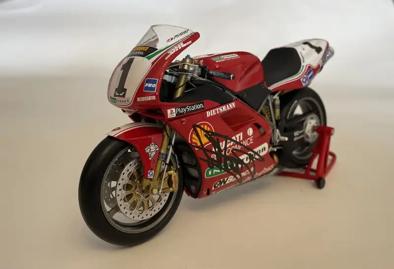 A Collection of 10 1:12th Scale Racing Bikes Signed by Their-For Sale