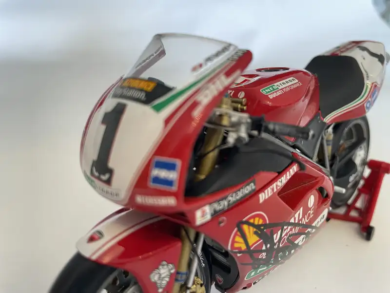 A Collection of 10 1:12th Scale Racing Bikes Signed by Their-For Sale