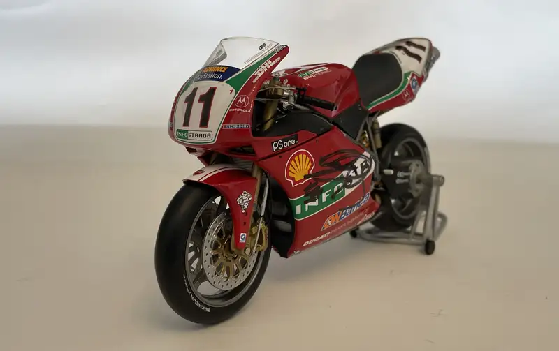 A Collection of 10 1:12th Scale Racing Bikes Signed by Their-For Sale