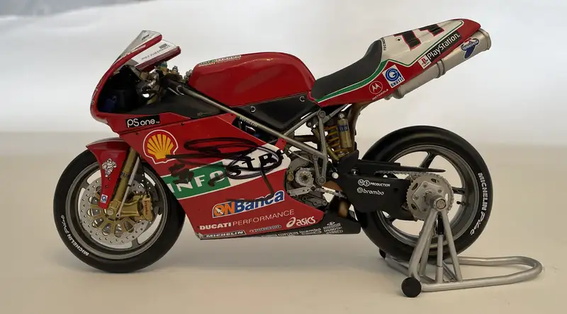 A Collection of 10 1:12th Scale Racing Bikes Signed by Their-For Sale