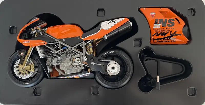 A Collection of 10 1:12th Scale Racing Bikes Signed by Their-For Sale