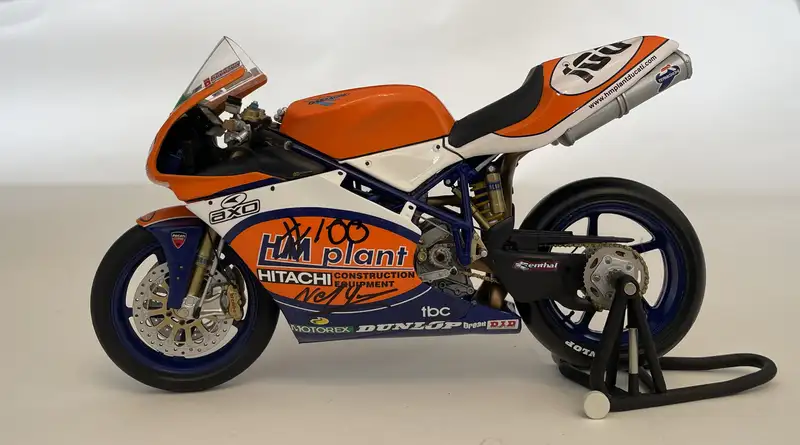 A Collection of 10 1:12th Scale Racing Bikes Signed by Their-For Sale
