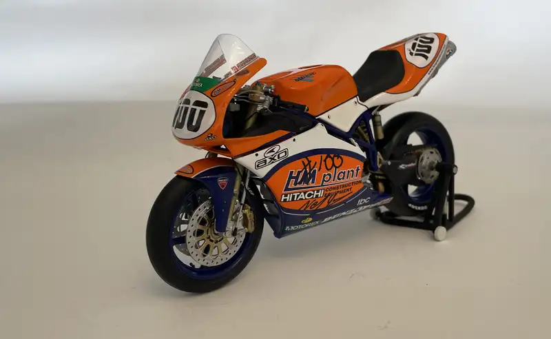 A Collection of 10 1:12th Scale Racing Bikes Signed by Their-For Sale