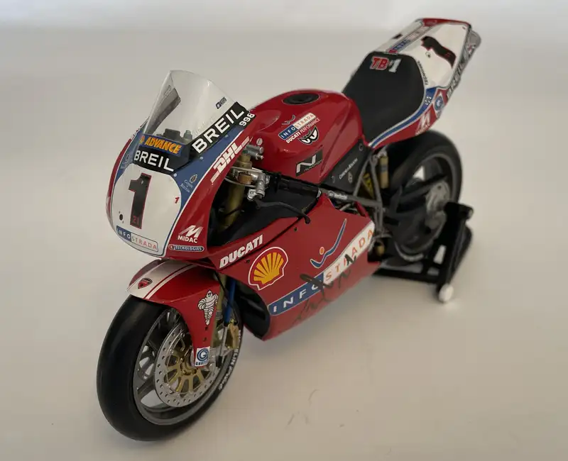 A Collection of 10 1:12th Scale Racing Bikes Signed by Their-For Sale