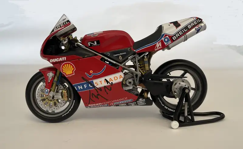 A Collection of 10 1:12th Scale Racing Bikes Signed by Their-For Sale