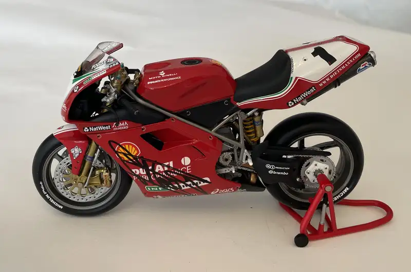 A Collection of 10 1:12th Scale Racing Bikes Signed by Their-For Sale
