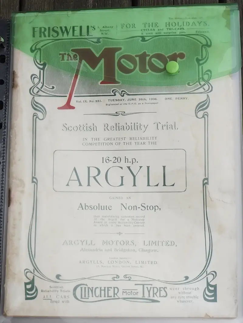 1906 The Motor Magazine Collection-Sold