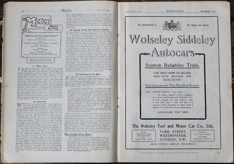 1906 The Motor Magazine Collection-Sold