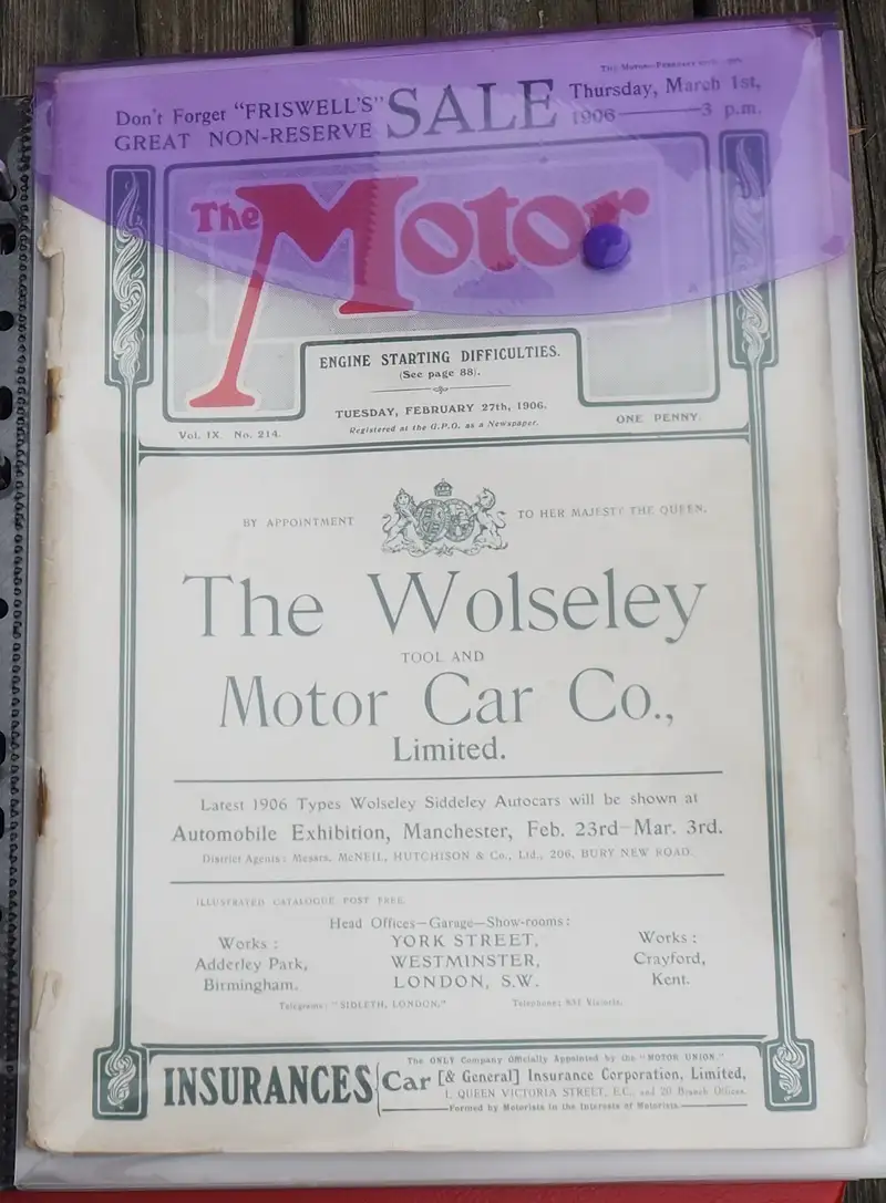 1906 The Motor Magazine Collection-Sold