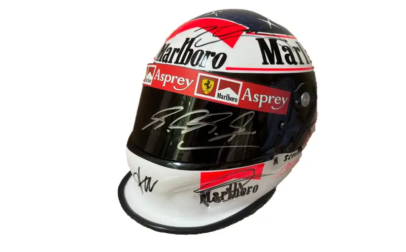 Replica Helmet with Original Schumacher Signature on Visor-For Sale