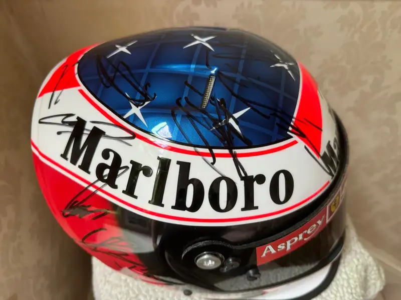 Replica Helmet with Original Schumacher Signature on Visor-For Sale