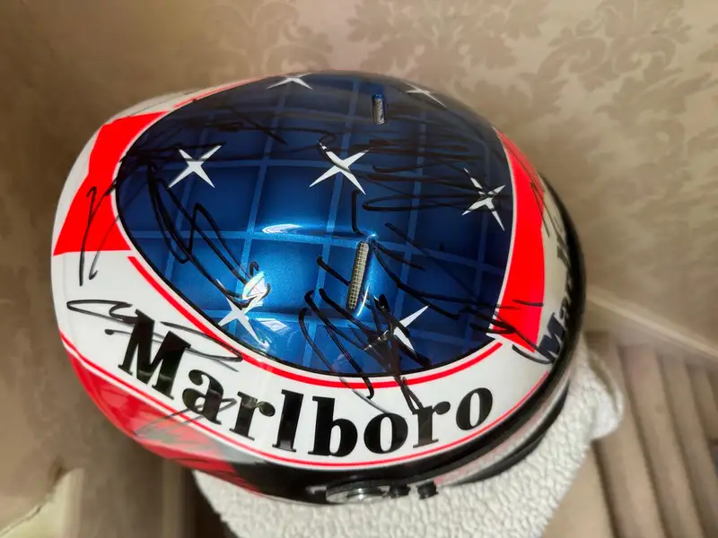 Replica Helmet with Original Schumacher Signature on Visor-For Sale