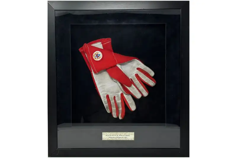 Diana, Princess of Wales Worn Nomex Racing Gloves-Sold