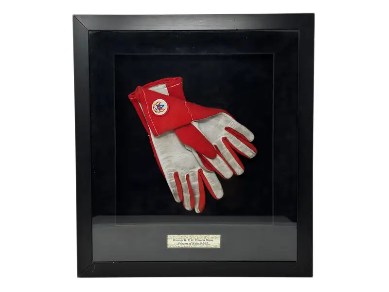 Diana, Princess of Wales Worn Nomex Racing Gloves-Sold