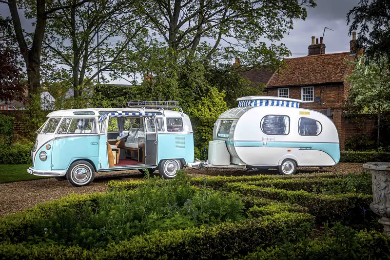 1964 Volkswagen 21 Window Deluxe Samba Microbus with 1970 Yv-Sold